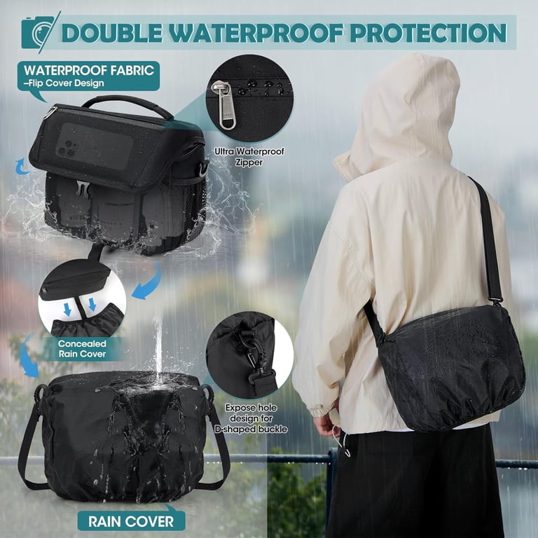 backpack or sling bag for travel TurnWay Water-Proof bag/Crossbody Backpack/Shoulder with USB Charging Port Travel, Hiking, Cycling, Camping (BLACK) : Sports & Outdoors medical tackle box great choice for cycling Color:Hot Shad 17 Inch Laptop Camera