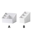 thumbnail image 3 of Caja de almacenamiento de escritorio, organizador de bolígrafos, ahorro de espacio, cosméticos de plástico, papelería de oficina, artículos Almacenamiento y organización del hogar Blanco S Bearachild HA082284-02, 3 of 6