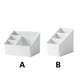 thumbnail image 2 of Caja de almacenamiento de escritorio, organizador de bolígrafos, ahorro de espacio, cosméticos de plástico, papelería de oficina, artículos Almacenamiento y organización del hogar Blanco L Monstrate HA082284-01, 2 of 6