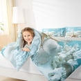 thumbnail image 4 of Manfei Kawaii Starfish 7-Piece Twin Bedding,Cute Sea Plant Bedding Comforter Set,White Blue,Light Gray Reversible, 4 of 8