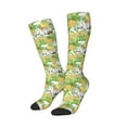 thumbnail image 2 of Fotbe Gnome and Pineapple print Women's Men's Novelty Crew Socks Cotton Socks Knee High Socks for Walking,Running,Nurses,Pregnancy, 2 of 9