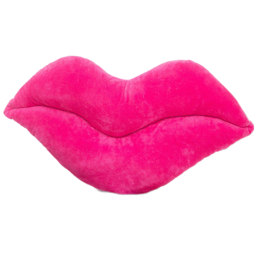 Lip Shaped Pillows Solid Color Cute Soft Fashion Plush Sofa Cushions