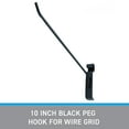 thumbnail image 3 of SSWBasics 10 Inch Black Gridwall Hooks - Essential Grid Wall Accessory for Organizing - Durable Wire Pegs and Hooks for Gridwall Accessories Pack of 25, 3 of 7