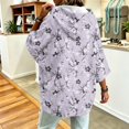 thumbnail image 6 of Hoodies for Women Oversized 3/4 Sleeve Hooded Pullover Sweatshirt Loose Relaxed Fit Casual Fall Outfits, 6 of 6