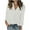 White, variant on SHE IS My Orders Placed Lace Shirts for Women Long Sleeve Workout Tops for Women Long Sleeve Zip up White Blouse for Women Linen Active Tops for Women Plus Size