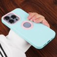 thumbnail image 3 of Funda de silicona suave a prueba de golpes para iPhone, carcasa con contraste de Color y logotipo de lujo para iPhone 15, 14, 13, 12, 11 Pro Max, X, Xr, Xs Max, 8, 7 Plus, SE, 3 of 5