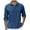 Blue, variant on UVEASISHA Men's Lightweight Button Down Shirts Solid Color Casual Long Sleeve Spread Collared Beach Shirts Textured Summer Cuban Guayabera Shirts Blue XXL