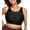 Black, variant on No-Sweat Mesh Sports Wirefree Bra 1068 (Women's & Women's Plus)