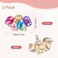 thumbnail image 3 of Uxcell 2-Pack Decorative Rhinestone Shoe Clips, Zinc Alloy Removable Fashion Crystal Flower Shoe Clips Buckle [Multi Color], 3 of 7