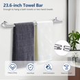 thumbnail image 2 of Juego de accesorios de baño TQKAG de acero inoxidable cromado pulido, 2 of 8