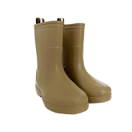 

Baby Kids Easy On Anti-Skid Rain Shoes Boots Toddler Little Kid Short Rain Boots Lightweight Rainy Day Shoes Infant First Walking Footwear
