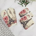 thumbnail image 5 of Eiffel Tower Insulated Gloves And Pot Mats (four Piece Set), 5 of 6