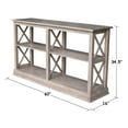 thumbnail image 4 of International Concepts Hampton 60" Console Table in Washed Gray Taupe, 4 of 7
