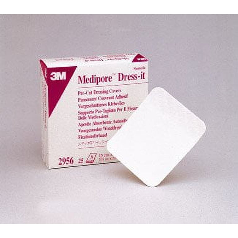 3m medipore dress it pre cut Solventum (Formerly 3M) - 3M Medipore Dress-It Pre-Cut Dressing Cover -  2954
