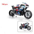 thumbnail image 3 of Bloques de construcción de motocicleta todoterreno para niños y adultos, vehículo de carreras de velocidad, MOC, regalo, ciudad, 2023, 3 of 4