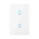 thumbnail image 1 of Interruptor inteligente Wi-Fi Interruptor de luz Control de voz, control remoto, control táctil Irfora Blanco/2 Gang, 1 of 7