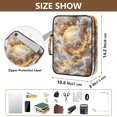 thumbnail image 3 of Haosy Accordion File Organizer Zipper Binder 500 Sheet 6-Tab Expanding File Folder Multi-Pocket 1.2 Inch 3 Ring Golden Light in Clouds, 3 of 7