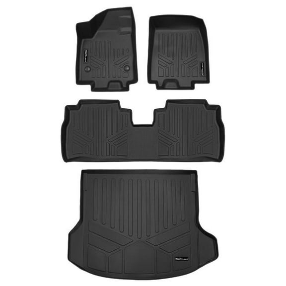 SMARTLINER 3 Rows Custom Fit Floor Liners Compatible with 2024 - 2025 Chevrolet Equinox EV (Electric)