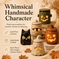 thumbnail image 3 of Cozy Monster Tealight Lantern, Ceramic Halloween Candle Holder | Handmade Ceramic Ghost Candle Holder Casts a Warm Glow for Mantels Shelves Tabletops Parties and Gifts, 3 of 7