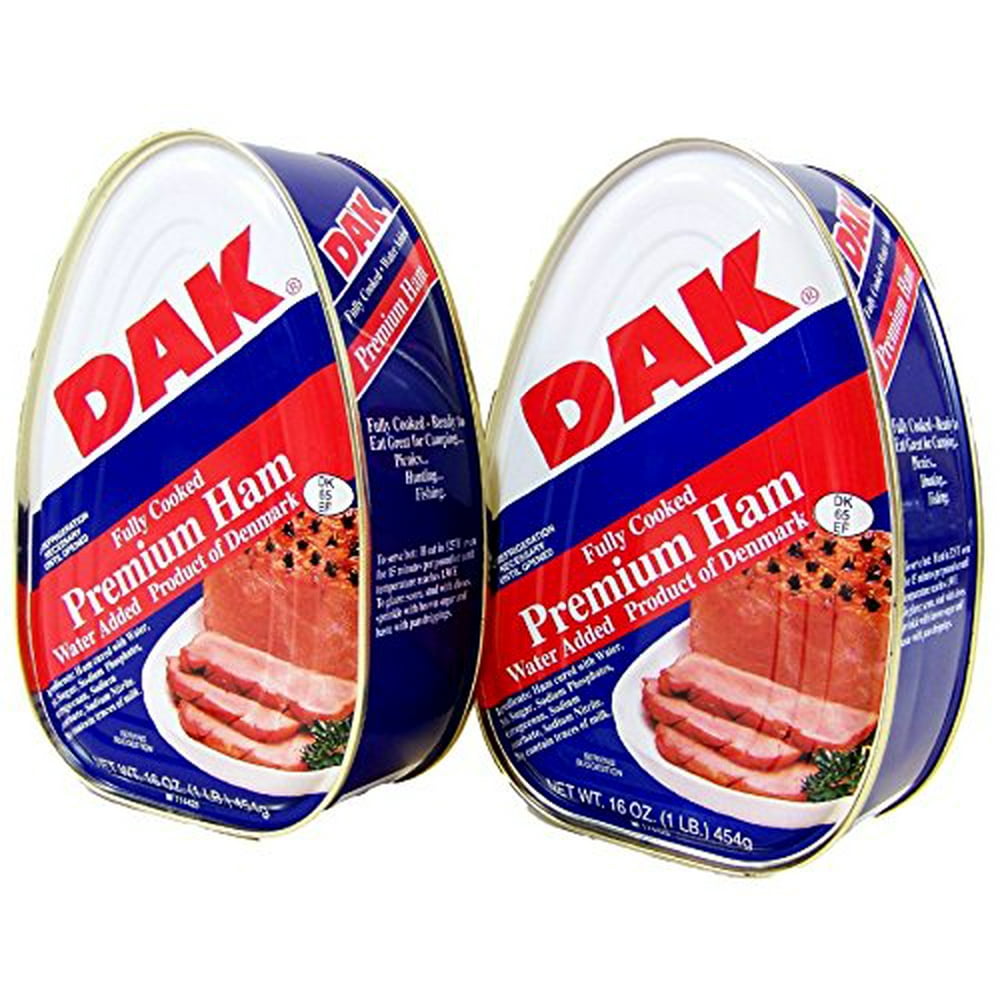Dak Premium Canned Ham 16oz Fully Cooked, Ready to Eat (2 Pack