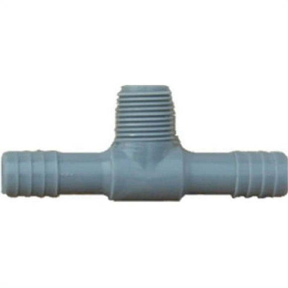 Genova Products 351445 0.5 in. Poly Male Pipe Thread Insert Tee