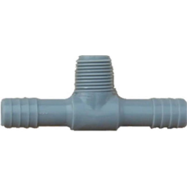 Genova Products 351445 0.5 in. Poly Male Pipe Thread Insert Tee