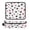 Black Paws and Hearts Pattern, variant on Hair Tool Organizer Bag with Heat Resistant Mat Removable Travel Storage Case for Hot Air Brushes Curling Irons Watercolor Powder Blue Pattern