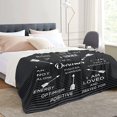 thumbnail image 4 of Inspirational Healing Blanket, Unique Sympathy Gifts, Comfort Gifts for Cancer Patients, Motivational Gifts for Mastectomy Patients (60x50, Black), 4 of 6