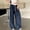 Navy, variant on Women's Wide Leg Sweatpants Drawstring High Waisted Yoga Pants with Pockets Patchwork Straight Gray Sweatpants Loose Fit Navy L