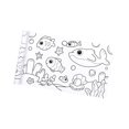 thumbnail image 1 of Papel para colorear, rollo de , póster para colorear para niños pequeños, libro para colorear, mesa de papel, hojas para colorear de pared, Animal Macarena Rollo de papel para colorear, 1 of 8
