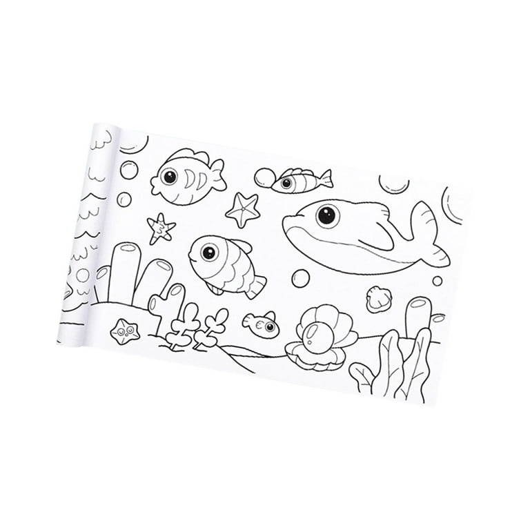Children Coloring Paper Roll Table Wall Coloring Sheets Arts Crafts  Activity Zoo 