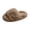 Khaki, variant on Kids Fluffy Slide Sandals Wide Fuzzy Strap Slippers Thick Platform Sole Comfortable Open Toe House Shoes Non Indoor Outdoor Footwear for Girls Boys
