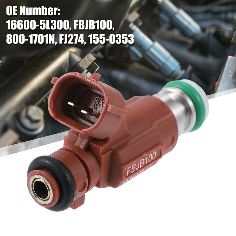 Unique Bargains 4 Pcs 16600-5L300 FBJB100 Fuel Injector for