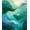 Green, Pattern 12, variant on ODIKA 4'x6' Machine Washable Non-Slip Area Rug, Modern Abstract with Flowing Shapes in Green and Teal Tones High Traffic Rug, Green, 81196