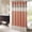 Orange, variant on Bailu Shower Curtain Patchwork and stitching details outline the sophisticated texture and color blocking style , Black