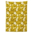 thumbnail image 3 of Ambesonne Hawaii Tablecloth Rectangular Table Cover, Flower Spring Blossom, 60"x84", Earth Yellow Umber, 3 of 4