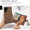 thumbnail image 6 of Case for Samsung Galaxy S22 Ultra [Not for S22 or S22 Plus], Detachable Magnetic Wallet Credit Card Slot Kickstand Cover Support Wireless Charging Compatible with Samsung Galaxy S22 Ultra (Brown), 6 of 16