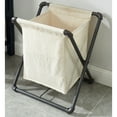 thumbnail image 5 of Furniture of America Nurle Industrial Laundry Hamper, Sand Black and White, 5 of 6