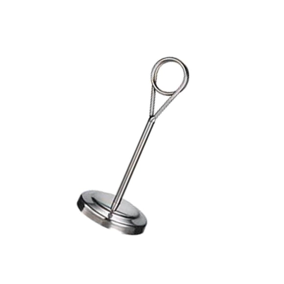 Stainless Table Number Holder Sign Holder Photo Stand Hotel Restaurant Menu Holders for Stand for Hotel Silvery 15cm