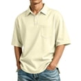 thumbnail image 3 of Polo Shirts for Men Short Sleeve Athletic Moisture Wicking Golf Tshirt Button Collared T Shirts Summer Fit Slim Outfit, 2XL, 3 of 9