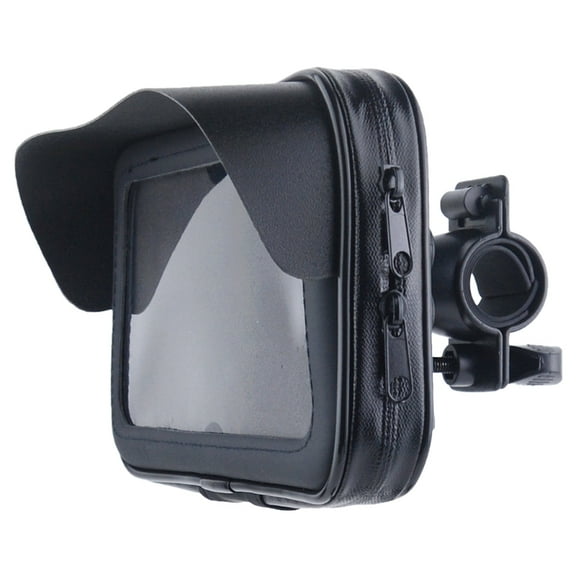 Motorbike Phone Bag Pouch Motorcycle Handlebar Phone Holder Waterproof Pouch with Sunvisor Mount Holder for Cellphone