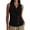 A1 Black, variant on Sleeveless Linen Tops for Women Vest Top Wrap V Neck Asymmetric Button Down Waistcoat Solid Vest Tunic Top Basic Tank Shirt Racerback Tops Mexican Shirts Work Vests Flowy Tops for Women