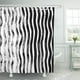 thumbnail image 1 of Cortinas de ducha ABPHQTO Rayas de tinta Patrón de cebra Blanco y negro 152x180 cm, 1 of 2
