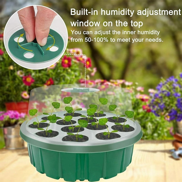 1 Set Planting Nursery Pot Convenient High Temperature Resistant Plastic 13 Hole Space-saving Nursery Tray for Garden