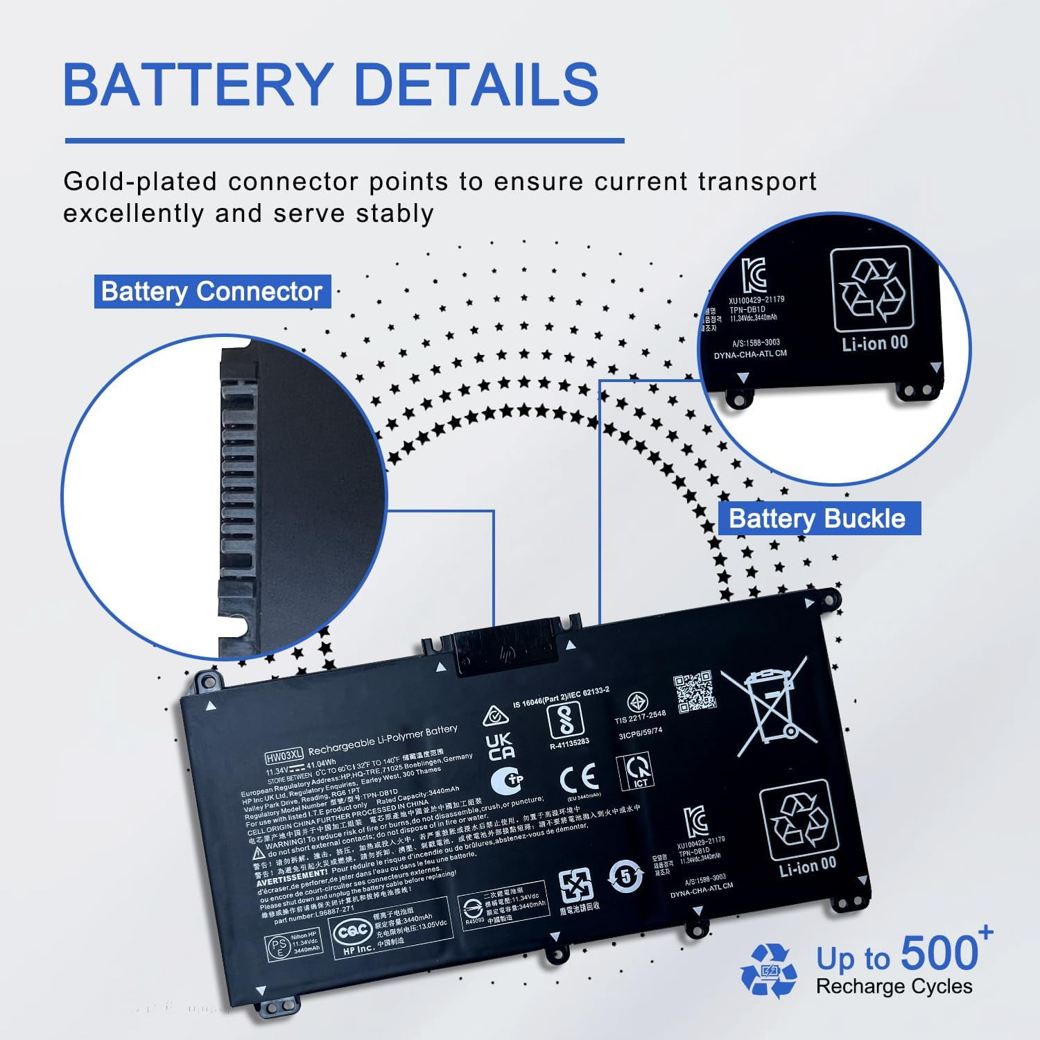 人気定番 JOTACT HW03XL HP for Replacement y Laptop L97300-005 キーボード・マウス・入力機器