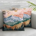 thumbnail image 3 of Orinice Bird Birdcage Watercolor Painting Graphic Decorative Cushion Throw Pillow Cover 24x24in, 3 of 5