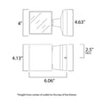 thumbnail image 2 of Maxim Lightray Two Light 4-Inch LED Outdoor Wall Light - Architectural Bronze - 86107ABZ, 2 of 2
