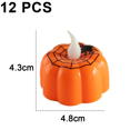 thumbnail image 2 of Paquete de luces de té de calabaza parpadeantes de 12 calabazas LED parpadeantes para Halloween, Navidad Ormromra CPB-CJZ14-2, 2 of 5