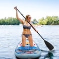 thumbnail image 3 of AISUNSS 11ft Inflatable SUP Board, 6" Thick Floral Print Stand Up Paddle Board with Complete Kit for Adults & Youth, 3 of 7