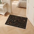 thumbnail image 2 of ODIKA 2'x3' Ultra-Soft Accent Mat, Dining Under Funky Gothic Border Botanical Vines Woodland Leaves None Washable, Bare feet friendly, Easy Care Indoor rug for Bedside, Footrest, 2 of 7